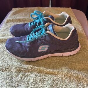 Skechers Gray/ Blue Shoes - Women’s Size 7